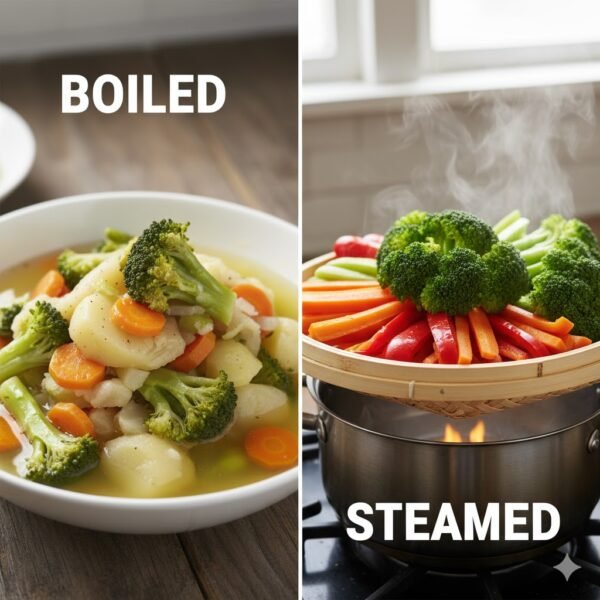 Steaming vs Boiling Vegetables – Which One Keeps&hellip;